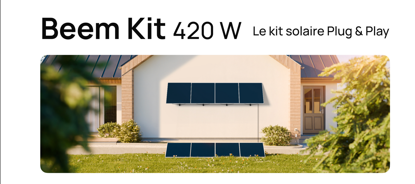 Solaire Kit principal - Mural ou sol floral - 420W